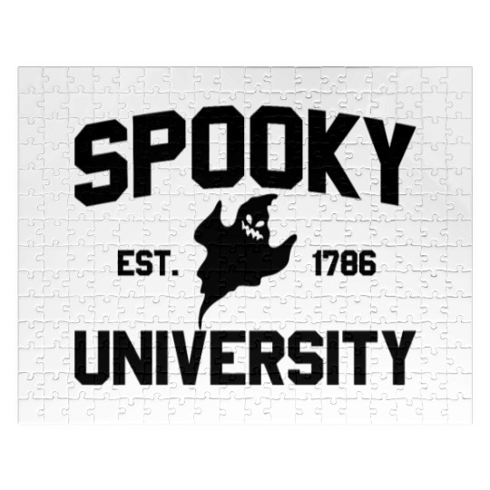 Spooky University Established 1786 Ghost U Spooky Jigsaw Puzzles