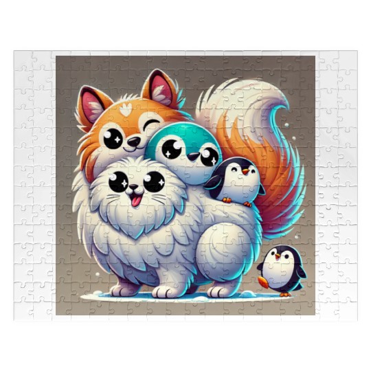 Frost Pals is a mix of a bunch of winter animals. Jigsaw Puzzles
