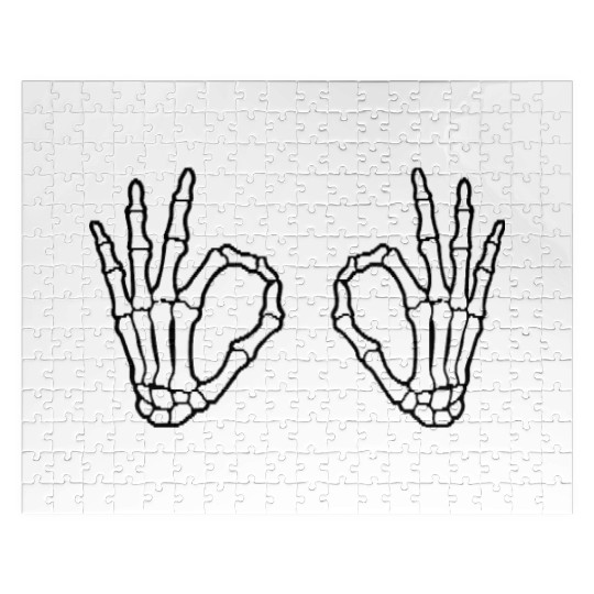 skeleton hand Jigsaw Puzzles