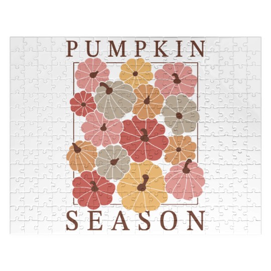 Boho Pumpkin Season: Fall Vibes & Autumn Charm Jigsaw Puzzles