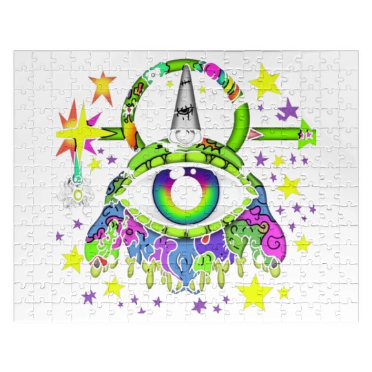 Crazy Psychedelic Pop Punk Monster Jigsaw Puzzles