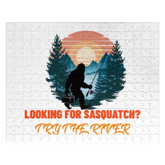 Looking for Sasquatch? Try the river. Jigsaw Puzzles