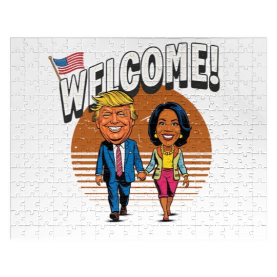 donal trump & kamala harris Jigsaw Puzzles
