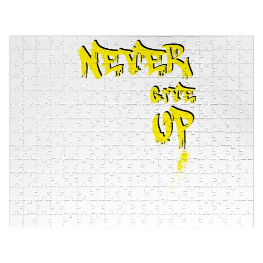 Teddy Bear "Never Give Up" Jigsaw Puzzles