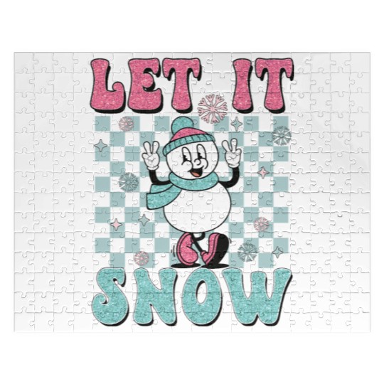 Let It Snow Funny Holiday Christmas Jigsaw Puzzles