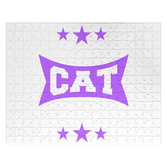 Crazy Cat Lady Text Love Saying Quote Weird Woman Jigsaw Puzzles