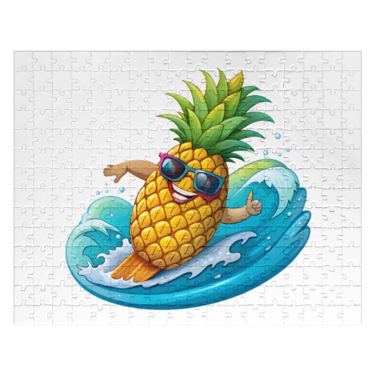 Pineapple Surfer Jigsaw Puzzles