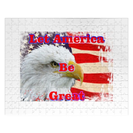 LET AMERICA BE GREAT Jigsaw Puzzles