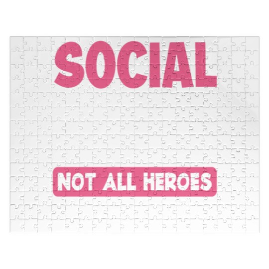 Social Worker Not All Heroes Wear Capes Jigsaw Puzzles