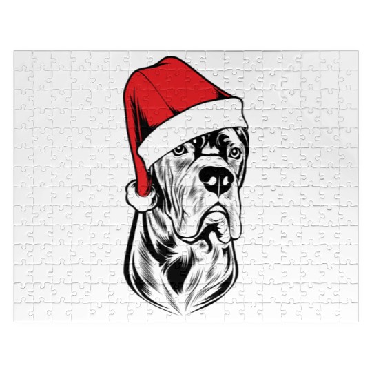 CANE CORSO Christmas Magic Unleashed with style Jigsaw Puzzles