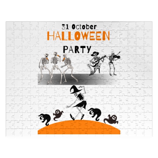 spooky season stuff Jigsaw Puzzles