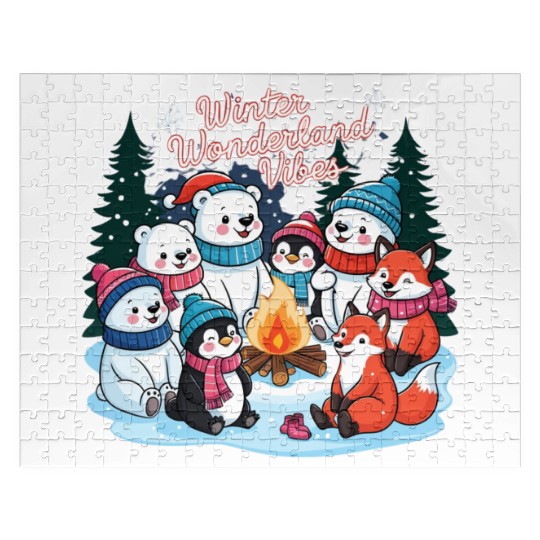 Winter Wonderland Snowflake Jigsaw Puzzles