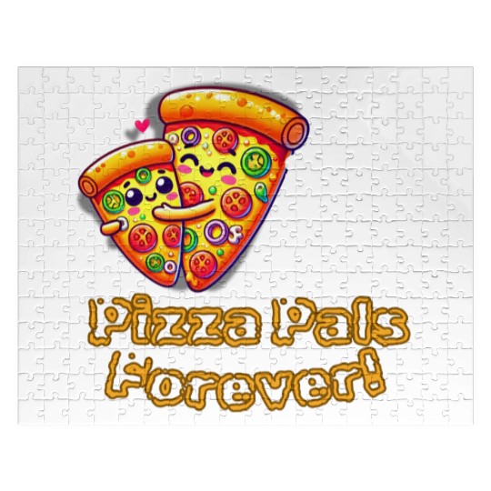 Cheesy Together: Two Slices, One Heart! Jigsaw Puzzles