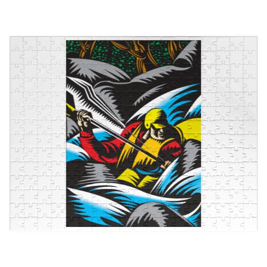 i love kayak Jigsaw Puzzles