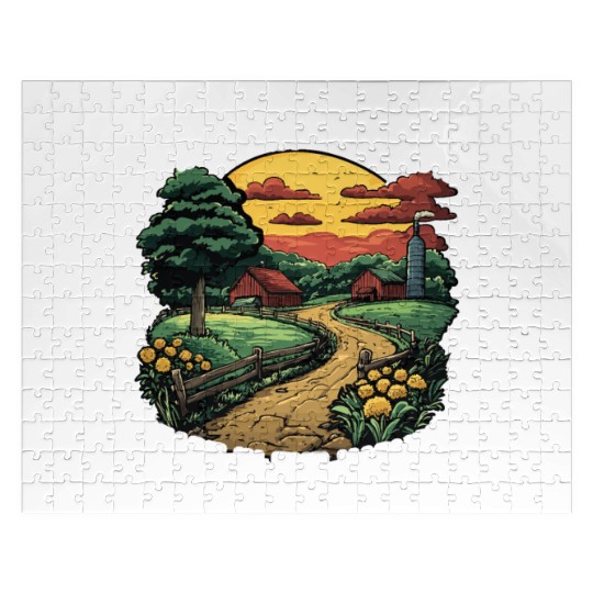 Tending The Earth Organic Farmer Life Farming Jigsaw Puzzles