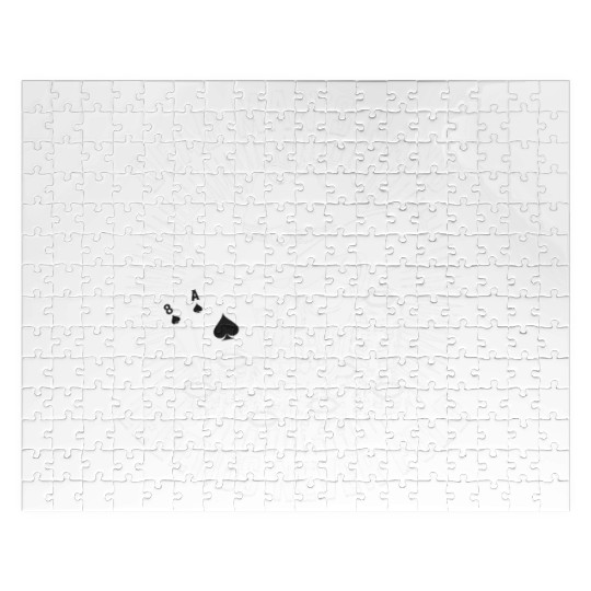 Texas Hold'em Dead Man's Hand Poker Apparel Jigsaw Puzzles