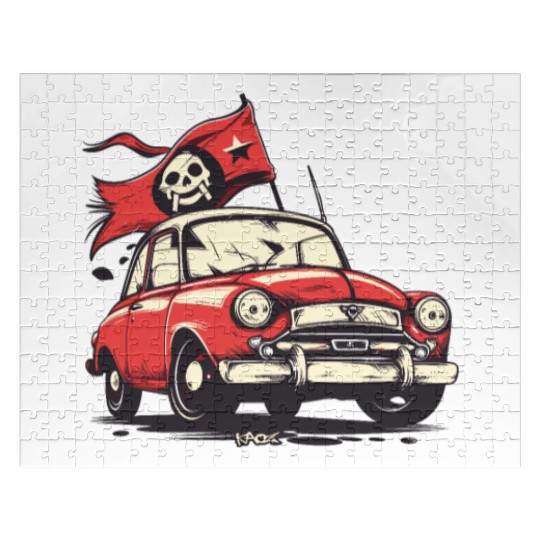 Communist Soviet Pirate Retro Car Jigsaw Puzzles