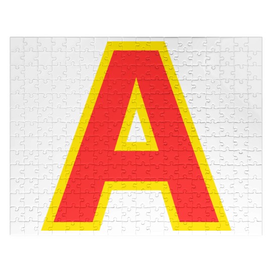 Yellow A On Red For Alvin Costume Halloween Fancy Jigsaw Puzzles