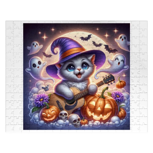 Happy Halloween cute puppy Jigsaw Puzzles