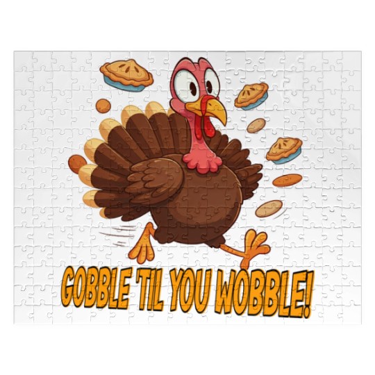Gobble 'Til You Wobble! Thanksgiving Fun Jigsaw Puzzles