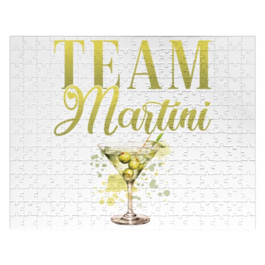 Team Martini Cocktail Bartender Jigsaw Puzzles