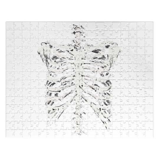 skeleton rib cage spooky halloween Jigsaw Puzzles