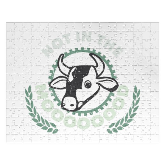 Not In The Moooooood Farmer Farming Jigsaw Puzzles