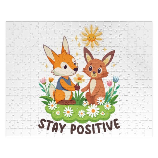 STAY POSITIVE VIBE DESIGN Jigsaw Puzzles