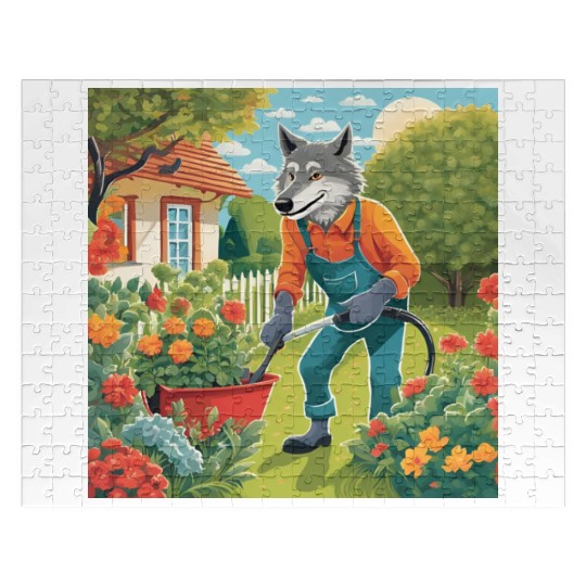 The Lone Wolf Tends His Garden Jigsaw Puzzles