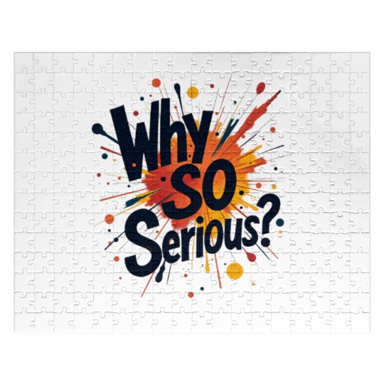 Why So Serious Chaotic Abstract Art Jigsaw Puzzles
