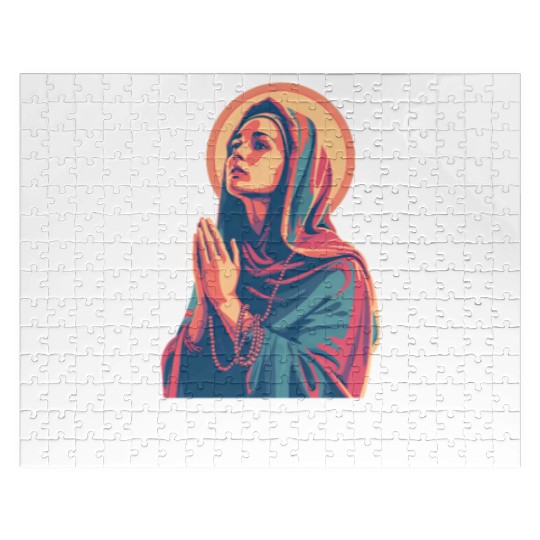 Virgin Mary Faith Like Mary Jigsaw Puzzles