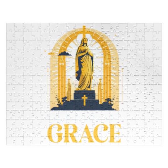 Virgin Mary Our Lady Of Grace Jigsaw Puzzles