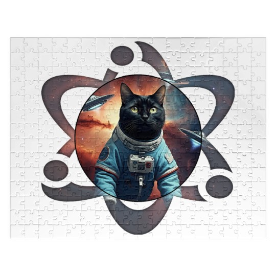 Space Cat Science Jigsaw Puzzles