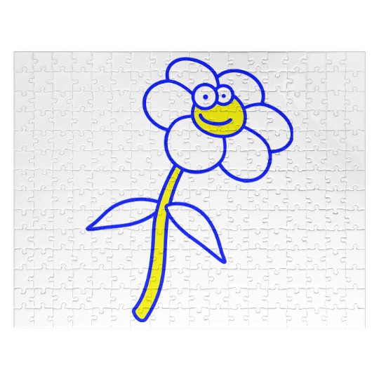 Sweet Flower Spring Summer Nature Funny Face Fun Jigsaw Puzzles