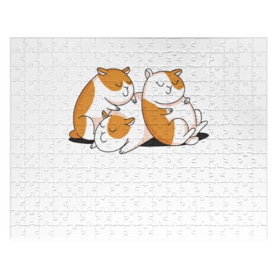 Official Napping Jigsaw Puzzles Guinea Pig Lovers Cozy Nap