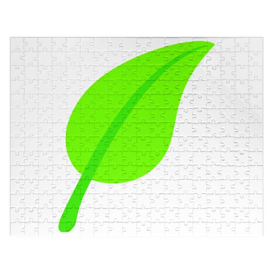 Green Beautiful Leaf Eco Spring Summer Cool Nature Jigsaw Puzzles