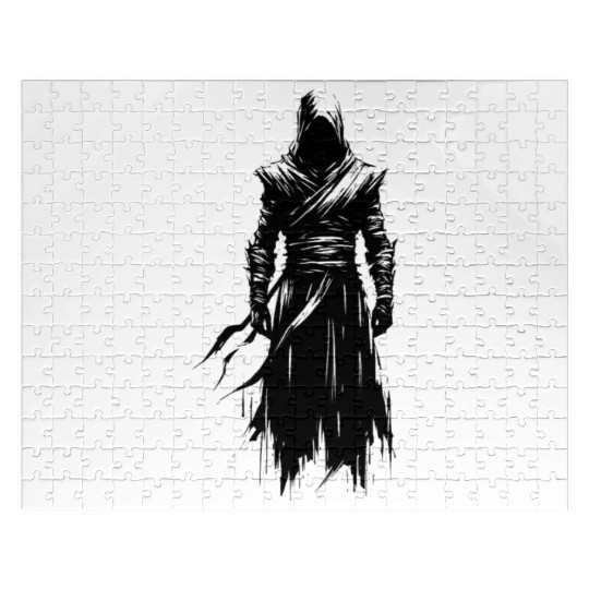 Black Warrior Sketch Power Fantasy Art 3 Jigsaw Puzzles