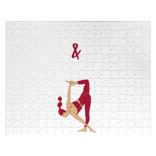 Yoga Pants & Candy Canes Christmas Yoga Jigsaw Puzzles