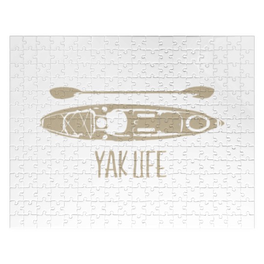 Yak Life Kayak Life Kayaking and Paddling Jigsaw Puzzles