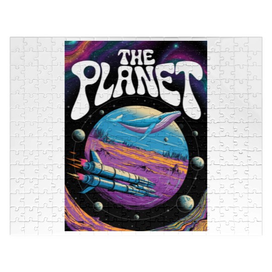 Rainbow Space Whale Adventure Jigsaw Puzzles