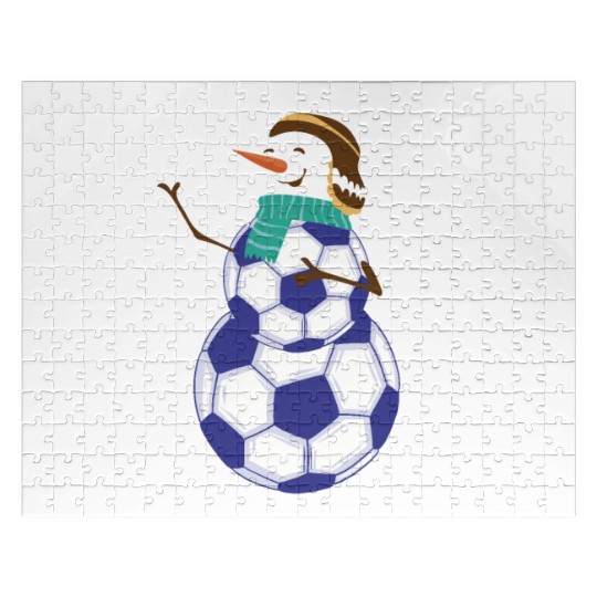 Snowman Soccer Winter Wonderland Fun Jigsaw Puzzles