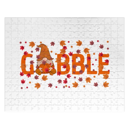 GOBBLE TURKEY PODIATRIST FUNNY THANKSGIVING Jigsaw Puzzles