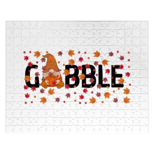 GOBBLE TURKEY PODIATRIST FUNNY THANKSGIVING Jigsaw Puzzles