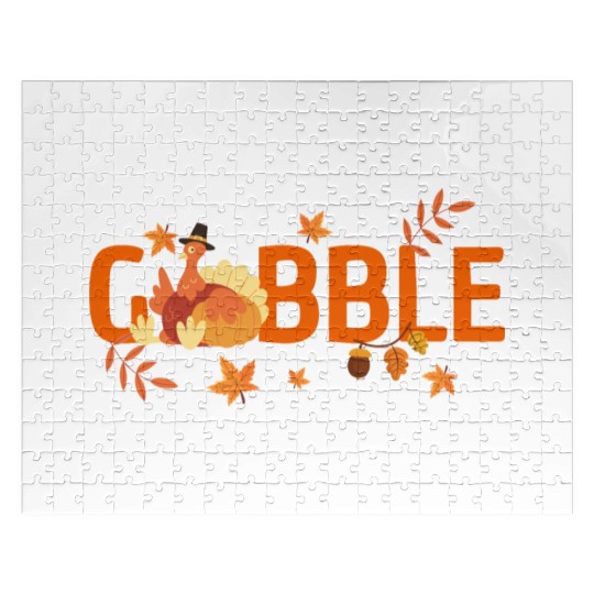 GOBBLE TURKEY PODIATRIST FUNNY THANKSGIVING Jigsaw Puzzles