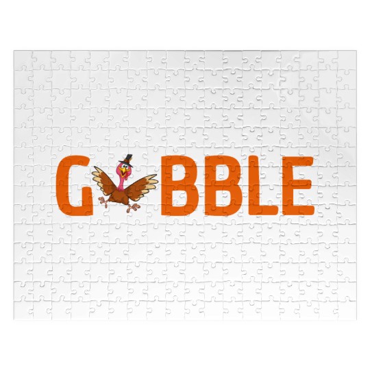 GOBBLE TURKEY PODIATRIST FUNNY THANKSGIVING Jigsaw Puzzles