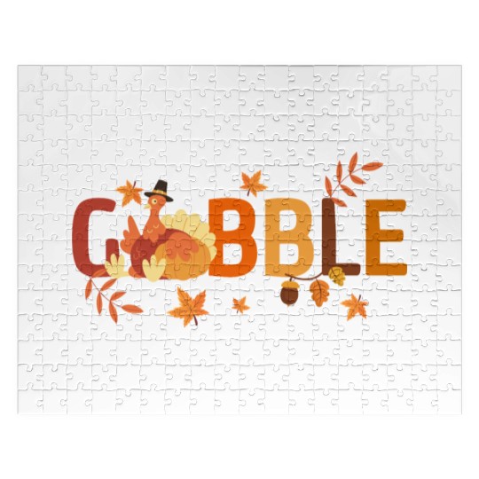 GOBBLE TURKEY PODIATRIST FUNNY THANKSGIVING Jigsaw Puzzles