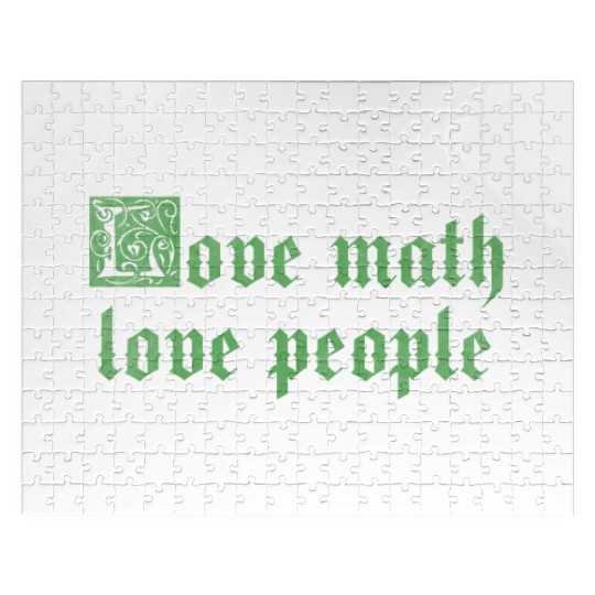 Love math love people Jigsaw Puzzles