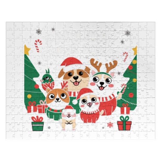 Pawliday Cheer Squad - Festive Pet Lover Christmas Jigsaw Puzzles