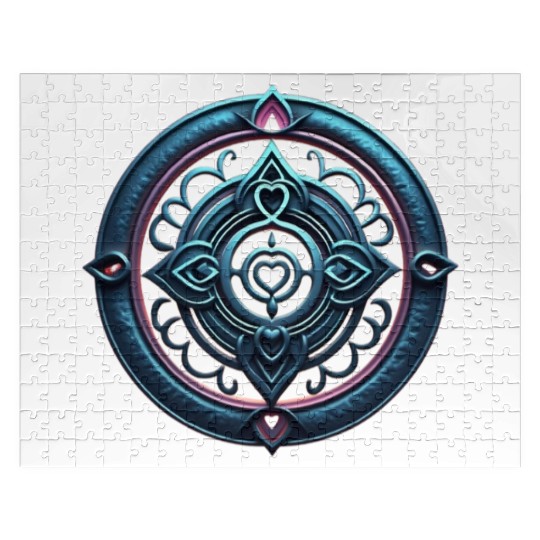 Sacred Heart Mandala Jigsaw Puzzles