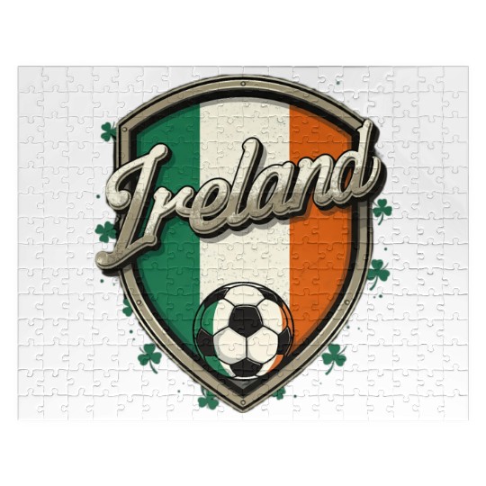 Ireland Flag Irish Football Jigsaw Puzzles